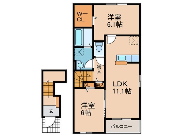 リヴェールコート　Ⅲの物件間取画像